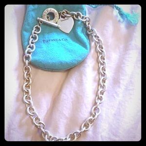 Vintage Original Heart Toggle Tiffany Necklace